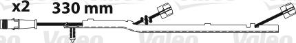 VALEO 882319 - Сигналізатор, знос гальмівних колодок autozip.com.ua