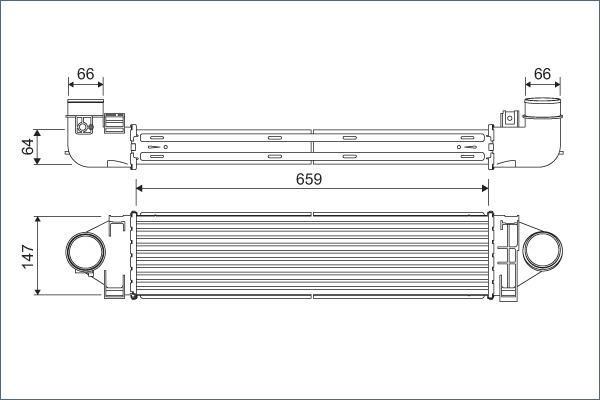 Valeo 822926 - Интеркулер autozip.com.ua