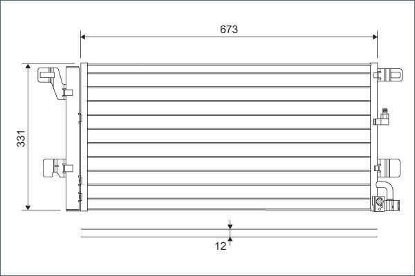 VALEO 822596 - Конденсатор, кондиціонер autozip.com.ua