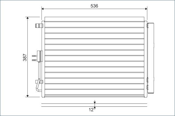 Valeo 822598 - Конденсатор, кондиціонер autozip.com.ua