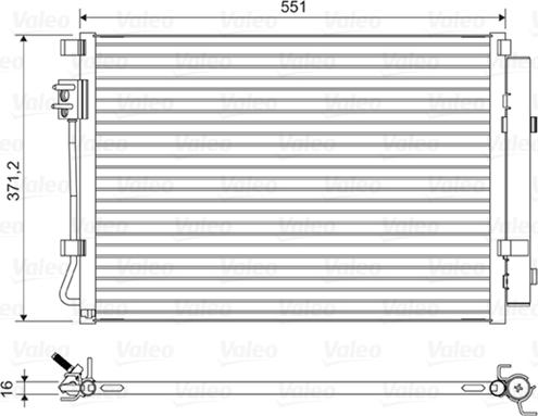 Valeo 822581 - Конденсатор, кондиціонер autozip.com.ua