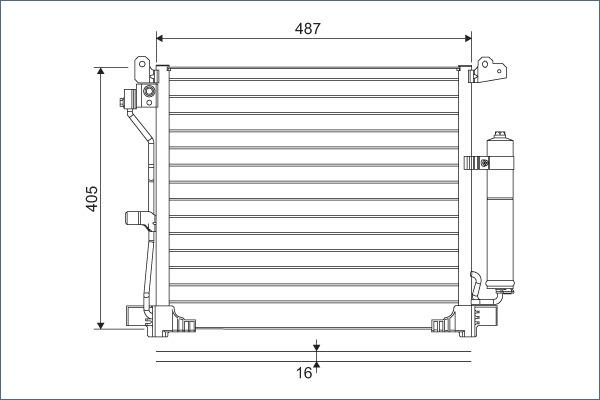 VALEO 822579 - Конденсатор, кондиціонер autozip.com.ua