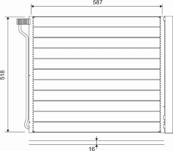 VALEO 822649 - Конденсатор, кондиціонер autozip.com.ua