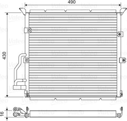 VALEO 822608 - Конденсатор, кондиціонер autozip.com.ua