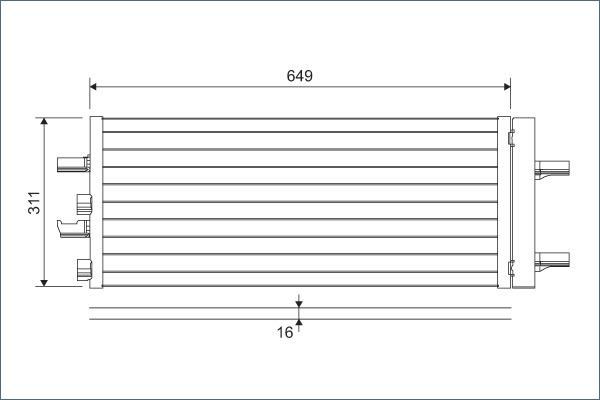 VALEO 822615 - Конденсатор, кондиціонер autozip.com.ua