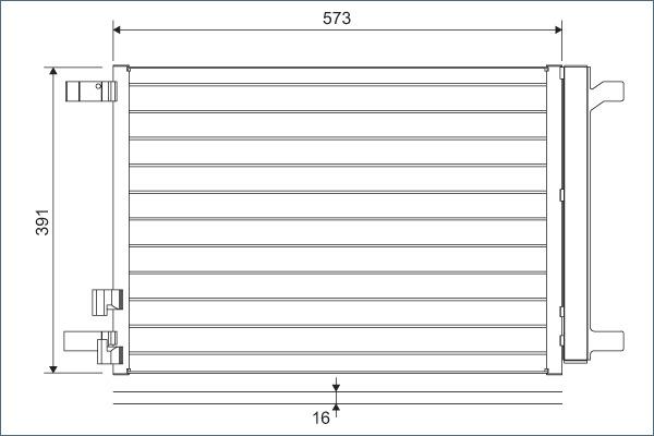 VALEO 822635 - Конденсатор, кондиціонер autozip.com.ua