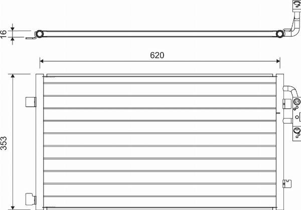 VALEO 822719 - Конденсатор, кондиціонер autozip.com.ua