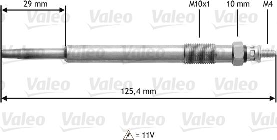 Valeo 345168 - Свічка розжарювання autozip.com.ua