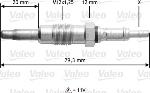 VALEO 345137 - Свічка розжарювання autozip.com.ua