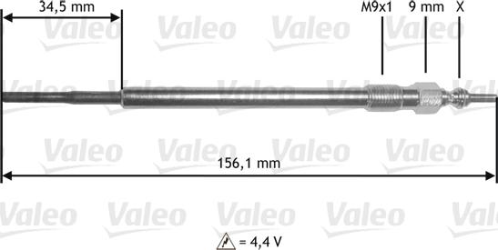 VALEO 345218 - Свічка розжарювання autozip.com.ua