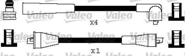 VALEO 346498 - Комплект проводів запалювання autozip.com.ua