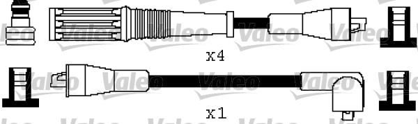 VALEO 346458 - Комплект проводів запалювання autozip.com.ua