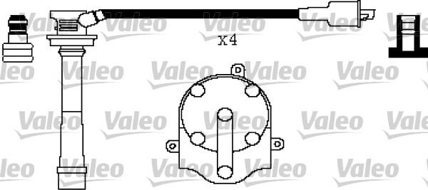 Valeo 346430 - Комплект проводів запалювання autozip.com.ua