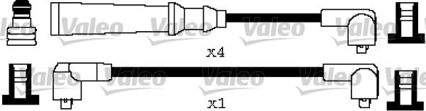 VALEO 346593 - Комплект проводів запалювання autozip.com.ua