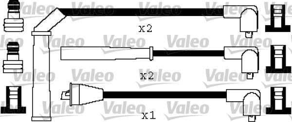 Valeo 346557 - Комплект проводів запалювання autozip.com.ua