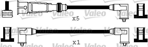 VALEO 346571 - Комплект проводів запалювання autozip.com.ua