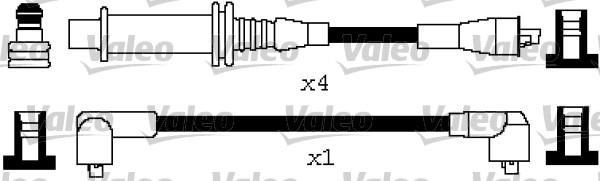 VALEO 346648 - Комплект проводів запалювання autozip.com.ua