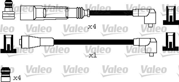 VALEO 346621 - Комплект проводів запалювання autozip.com.ua