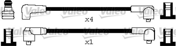 VALEO 346628 - Комплект проводів запалювання autozip.com.ua