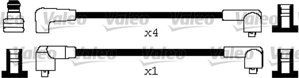 VALEO 346627 - Комплект проводів запалювання autozip.com.ua