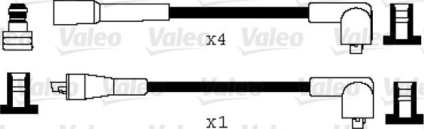 VALEO 346037 - Комплект проводів запалювання autozip.com.ua