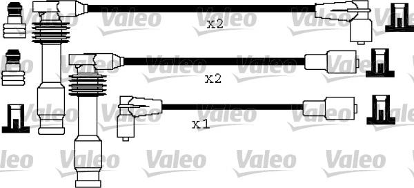 Valeo 346194 - Комплект проводів запалювання autozip.com.ua