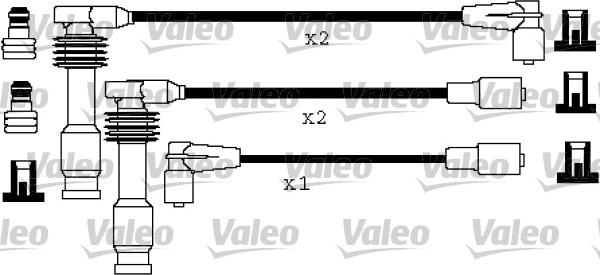 Valeo 346193 - Комплект проводів запалювання autozip.com.ua