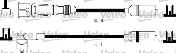 VALEO 346124 - Комплект проводів запалювання autozip.com.ua