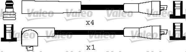 VALEO 346392 - Комплект проводів запалювання autozip.com.ua