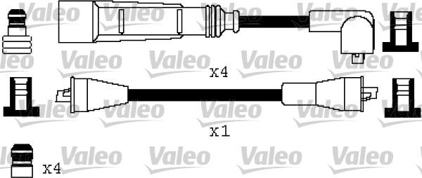 VALEO 346387 - Комплект проводів запалювання autozip.com.ua