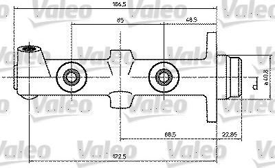 Valeo 350686 - Головний гальмівний циліндр autozip.com.ua