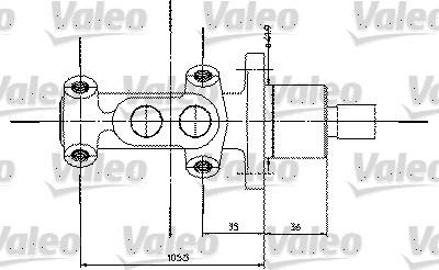 Valeo 350821 - Головний гальмівний циліндр autozip.com.ua