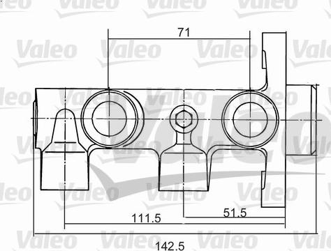 Valeo 350823 - Головний гальмівний циліндр autozip.com.ua