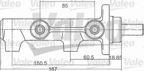 Valeo 350712 - Головний гальмівний циліндр autozip.com.ua