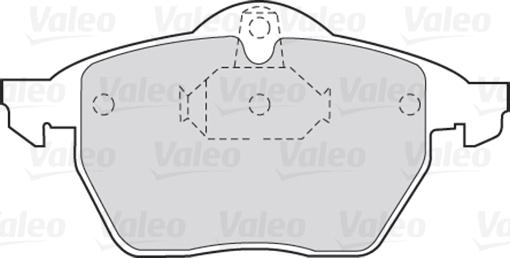 VALEO 301454 - Гальмівні колодки, дискові гальма autozip.com.ua