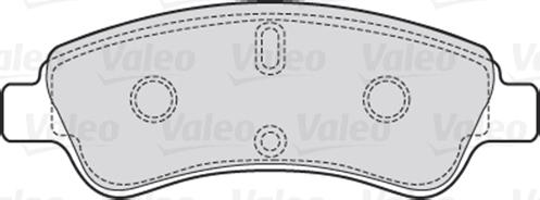 Valeo 301464 - Гальмівні колодки, дискові гальма autozip.com.ua