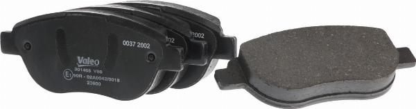 VALEO 301465 - Гальмівні колодки, дискові гальма autozip.com.ua