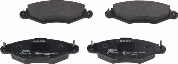 VALEO 301461 - Гальмівні колодки, дискові гальма autozip.com.ua