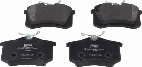 VALEO 301463 - Гальмівні колодки, дискові гальма autozip.com.ua