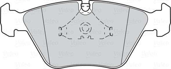 VALEO 301409 - Гальмівні колодки, дискові гальма autozip.com.ua