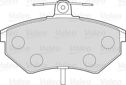 VALEO 301484 - Гальмівні колодки, дискові гальма autozip.com.ua
