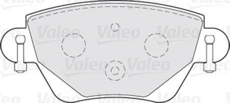 VALEO 301434 - Гальмівні колодки, дискові гальма autozip.com.ua