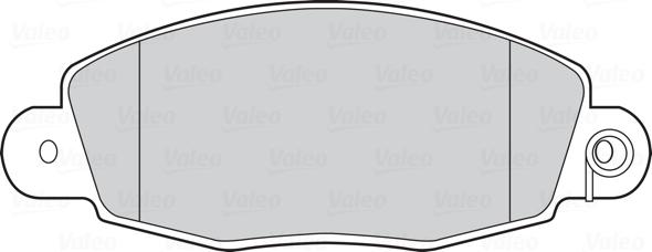 VALEO 301432 - Гальмівні колодки, дискові гальма autozip.com.ua