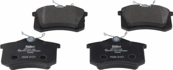 VALEO 301474 - Гальмівні колодки, дискові гальма autozip.com.ua
