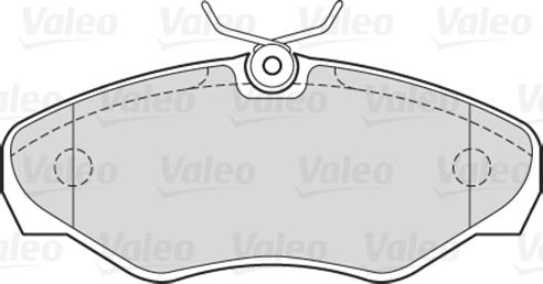 Valeo 301545 - Гальмівні колодки, дискові гальма autozip.com.ua