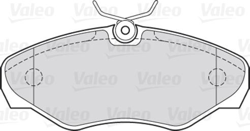 VALEO 301545 - Гальмівні колодки, дискові гальма autozip.com.ua