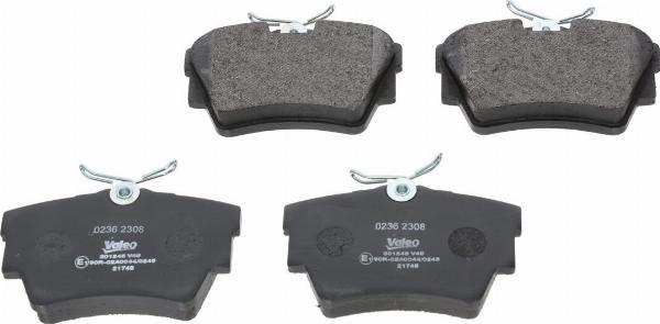 VALEO 301546 - Гальмівні колодки, дискові гальма autozip.com.ua