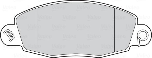 Valeo 301547 - Гальмівні колодки, дискові гальма autozip.com.ua