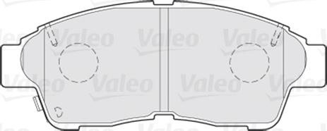 VALEO 301551 - Гальмівні колодки, дискові гальма autozip.com.ua
