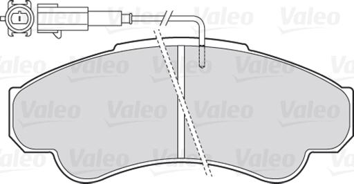 Valeo 301569 - Гальмівні колодки, дискові гальма autozip.com.ua